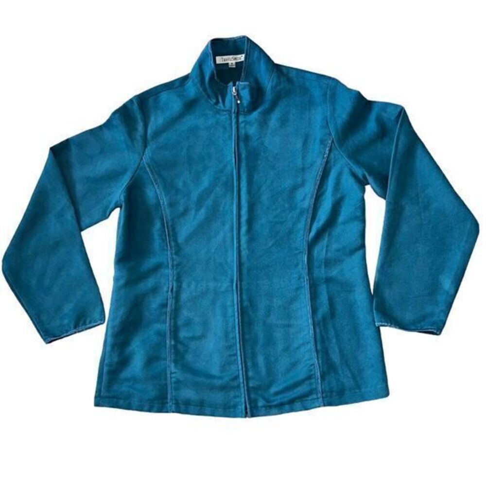 TravelSmith Women's Zip Up‎ Long Sleeve Lightweight Jacket Blue Size 8